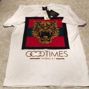 Good Times Mens Golden Tiger T-shirt NWT size L